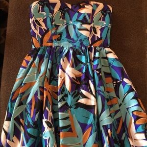 Strapless prom dress